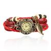 Şık Moda Bayan Elbise Saatleri Kadınlar İçin Vintage Kol Saatleri Deri Bant Küçük Kadran Kadın Kuvars Saat Montre Femme
