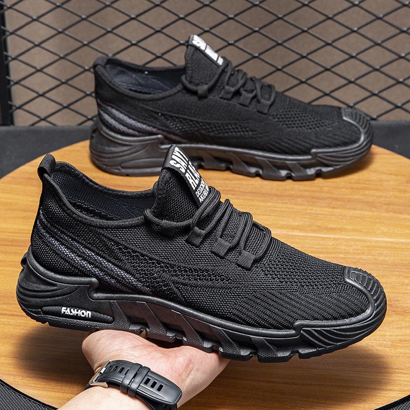 Plus Size Men's Breathable Mesh Sneakers, Spring 2025 - Fashionable, Versatile, and Comfy for Casual or Running Activities.