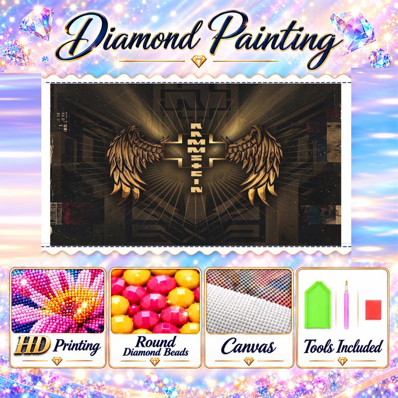 Rammstein Diamond Painting Kit 5D Full Drill DIY Diamond Mosaic Wall Art Home Decor