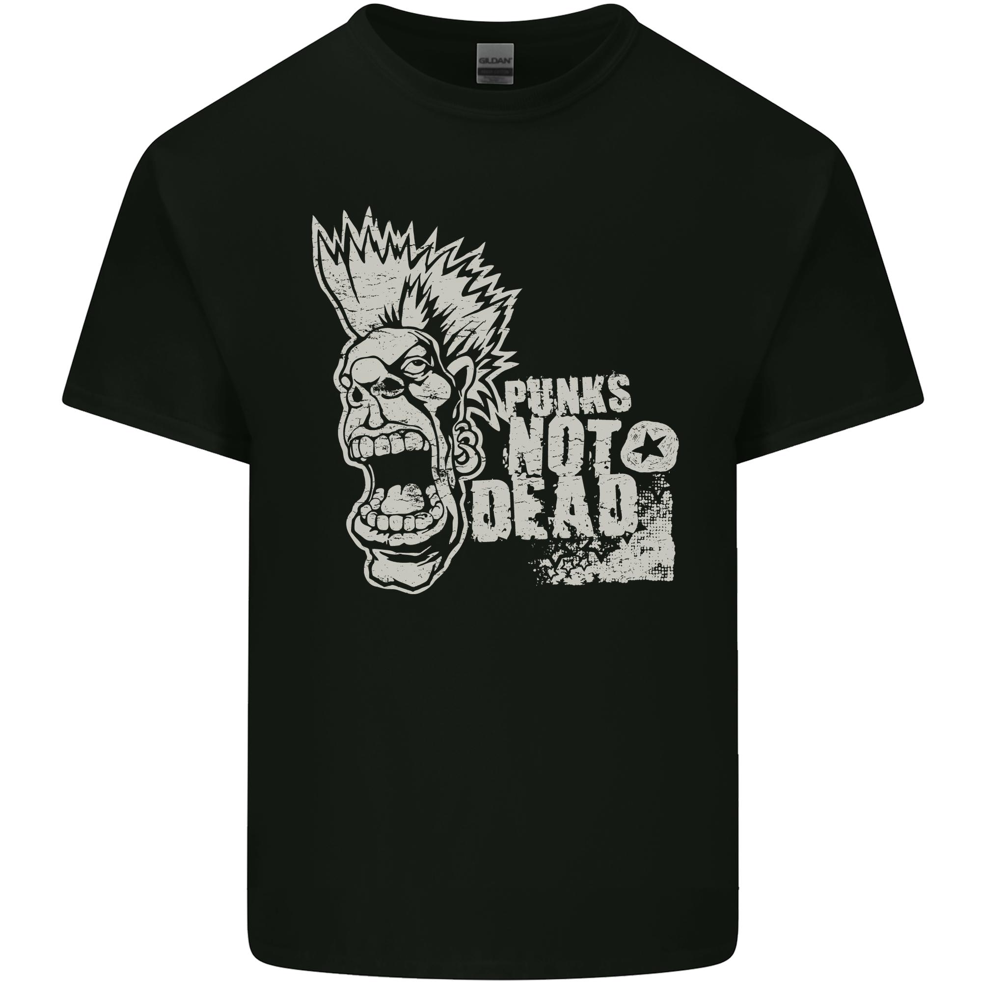 Punks Not Dead Punk Rock Music Unisexs Light Cotton TShirt S