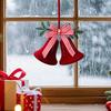 Bell Ornaments For Christmas Tree Flocking Holiday Decoration Hangable Christmas Decorations For Home Front Door Office Wreath