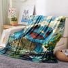 Squirtle  Print Flannel Blanket, High quality Comfortable for All Seasons, Home Decor, Warmth and Comfort