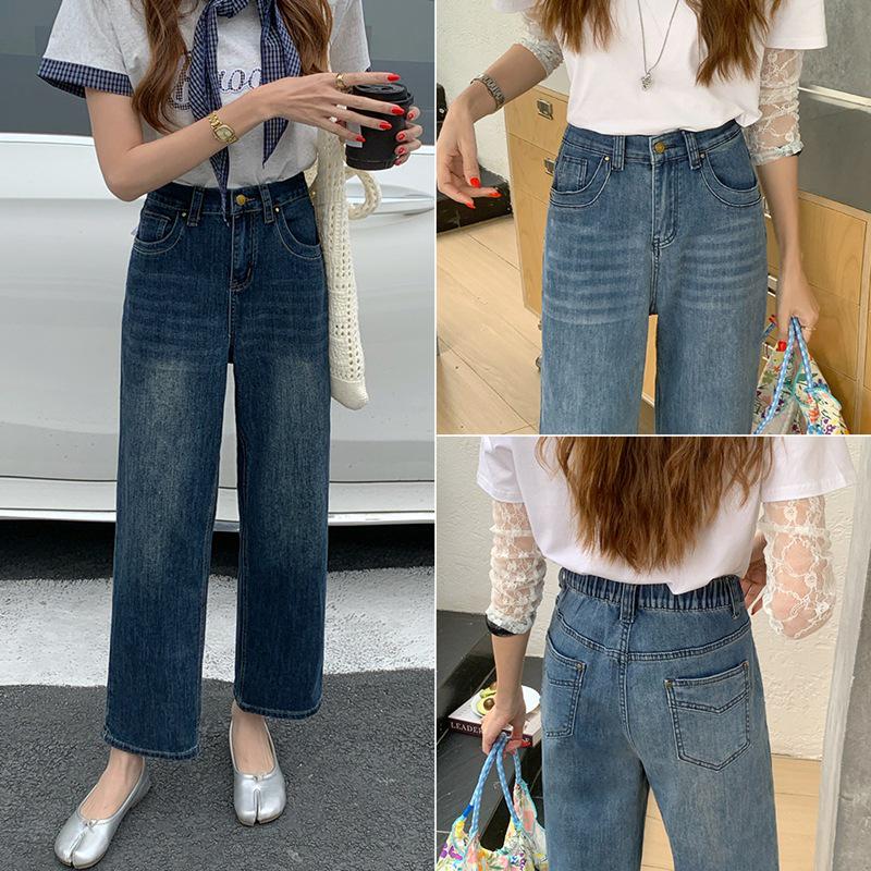 

Plus Size Women s 2026 Spring Slimming Stretch Skinny Straight Jeans 4XL (Recommended 180-200 jin) темно-синий