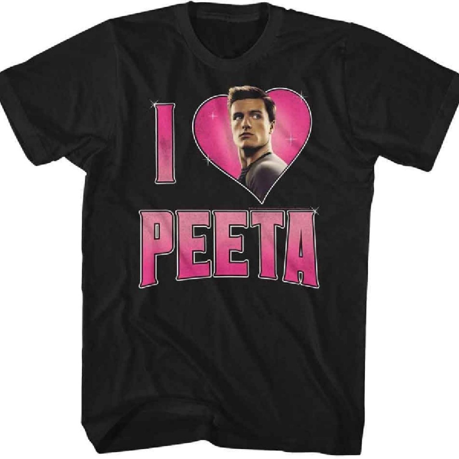 

Hunger Games - Mens I Heart Peeta Short Sleeve T-Shirt XXXXXL чорний