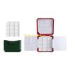 W89C Watercolor Paint Palette with Paint Brush Washer 12 Well Folding Paint Palette Case Portable Acrylics Paint Palette Box