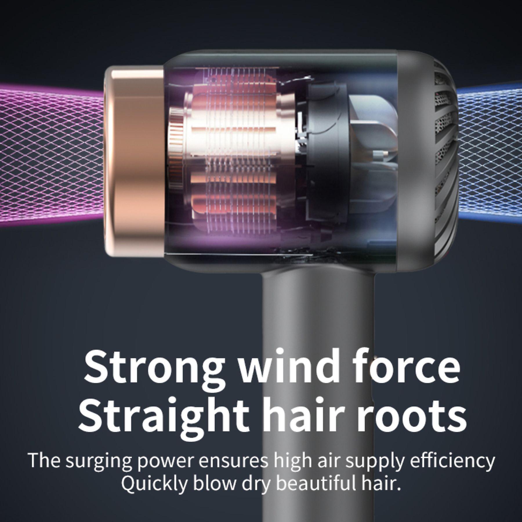 Высокопроизводительный фен с беспроводной зарядкой ионной технологией — фото 6