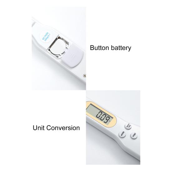 Yousheng Digital Measuring Spoon Scale High Precision 500g/0.5g LCD Display Electronic Food Dispensing Condiments Weighing Scoop Kitchen Gadgets