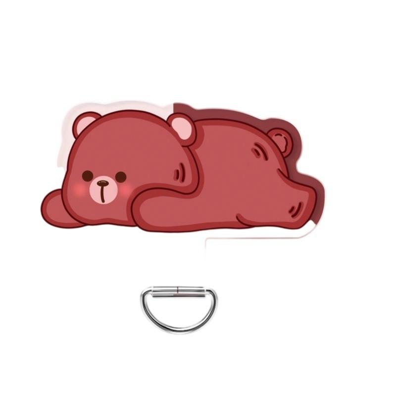 Lovely Animal Phone Charm Holder Removable Lanyard Attachment Funny Mobile Phone Lanyard Clip for Kids & Adults красный