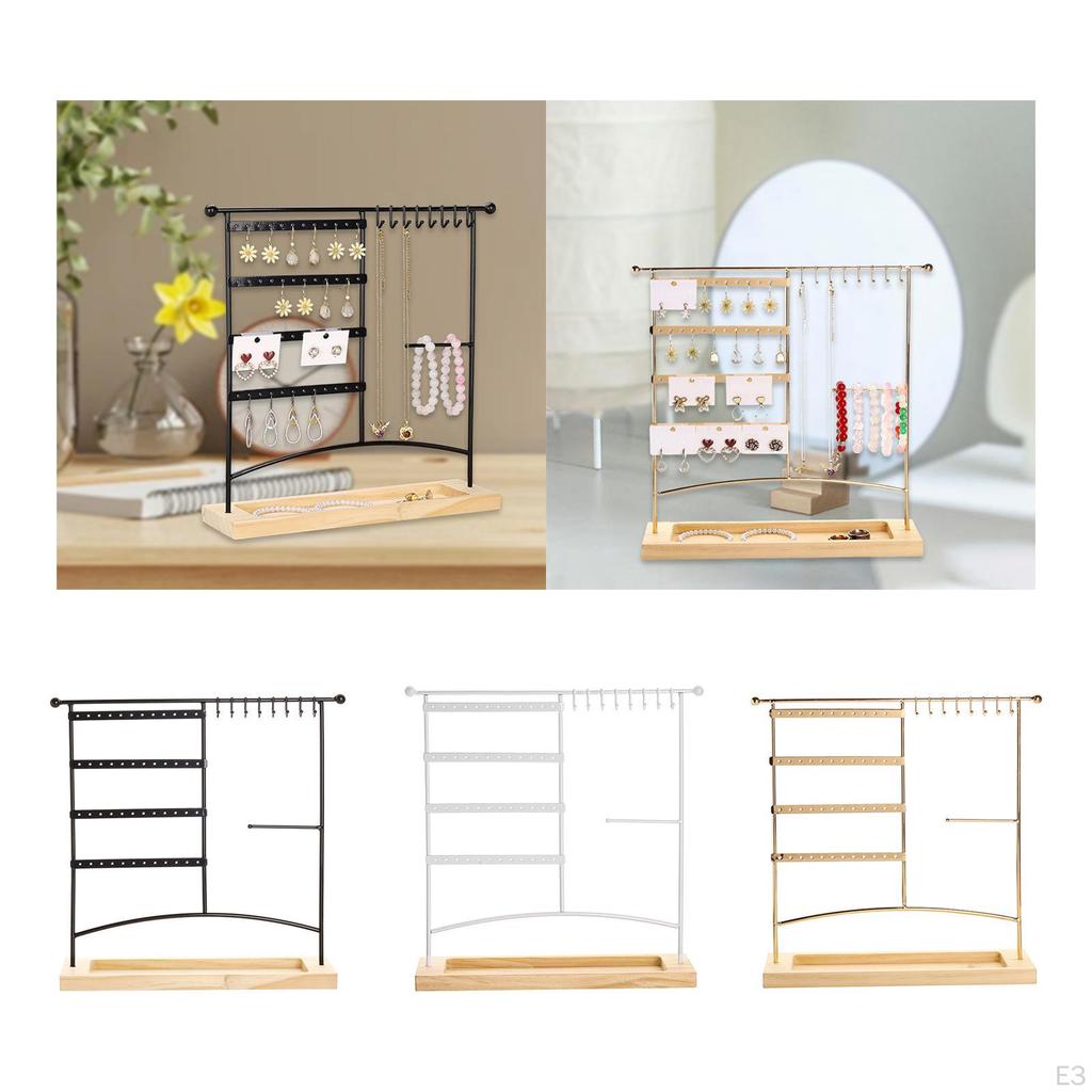 Earrings Organizer Stand Earring Display Convenient Multipurpose Jewelry Holder for