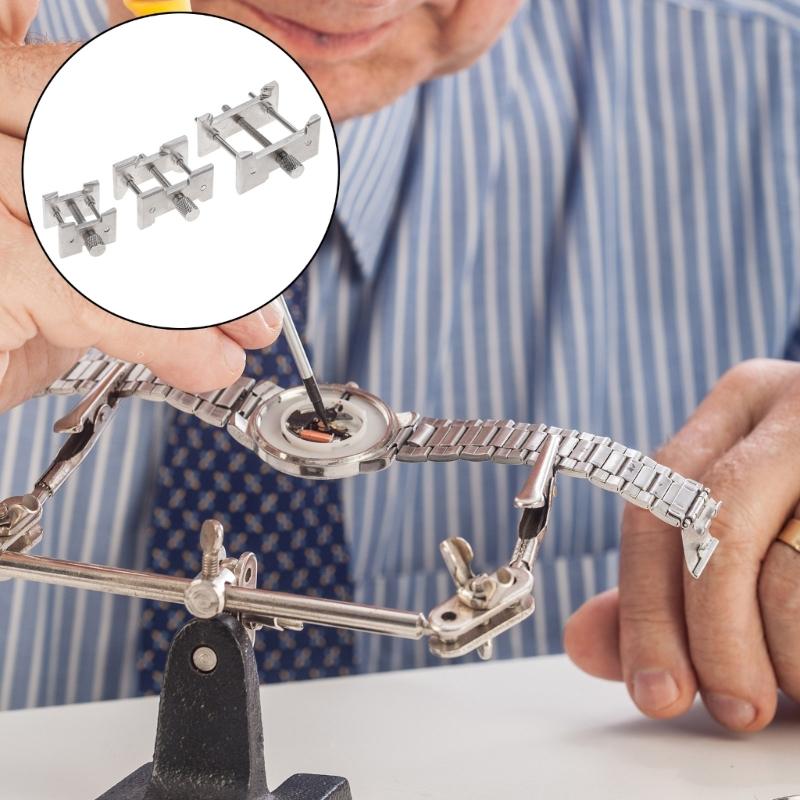 Multifunction Fixed Base for Watchmaker Aluminum Watch Movement Holder Watch Movement Clamp Universal Watch Repair Tool