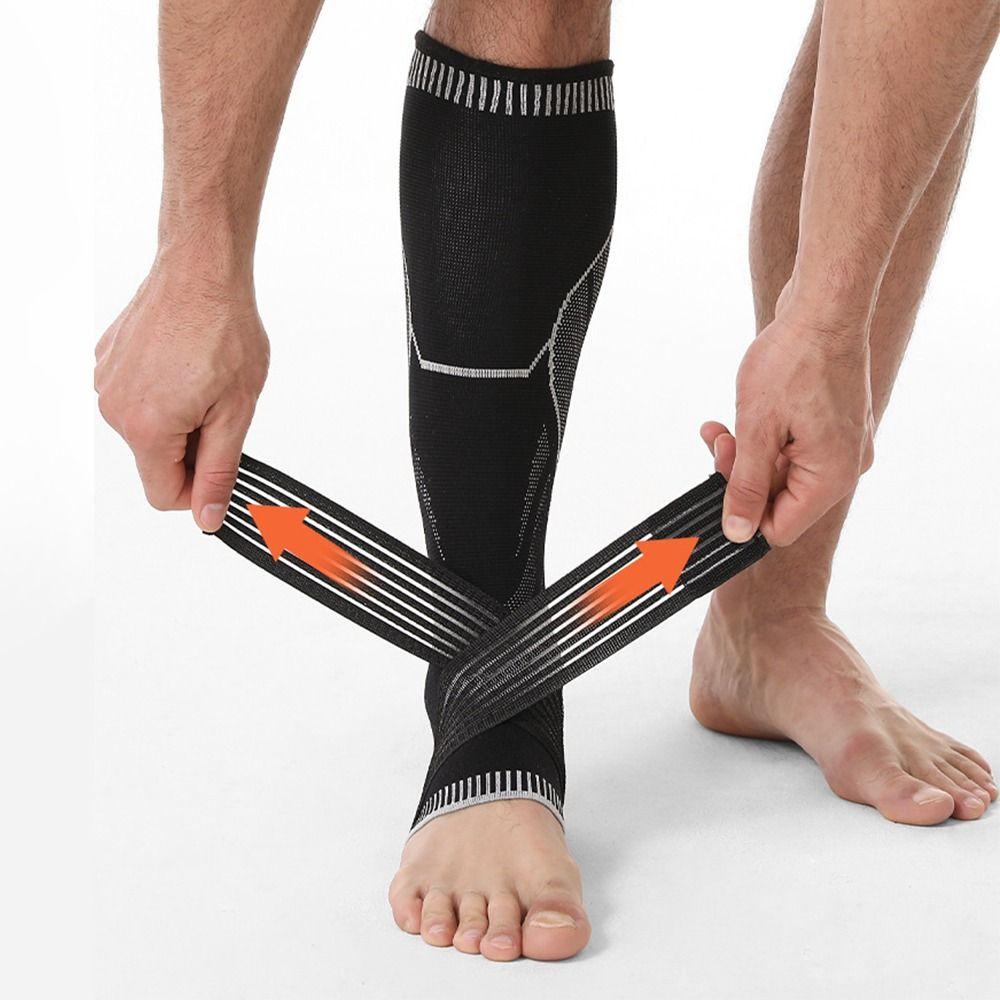 Black Pink Calf Compression Sleeve Elastic Silicone Anti Slip Dots Sport Calf Guard Breathable Pain Relief