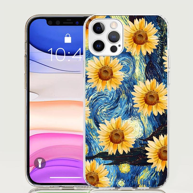 

Starry Night Van Gogh Art Phone Case For iPhone 17 Air 16 15 Plus 11 14 Pro Max 13 Mini 12 7 8 + SE Pattern Art Customized Cover iPhone 11