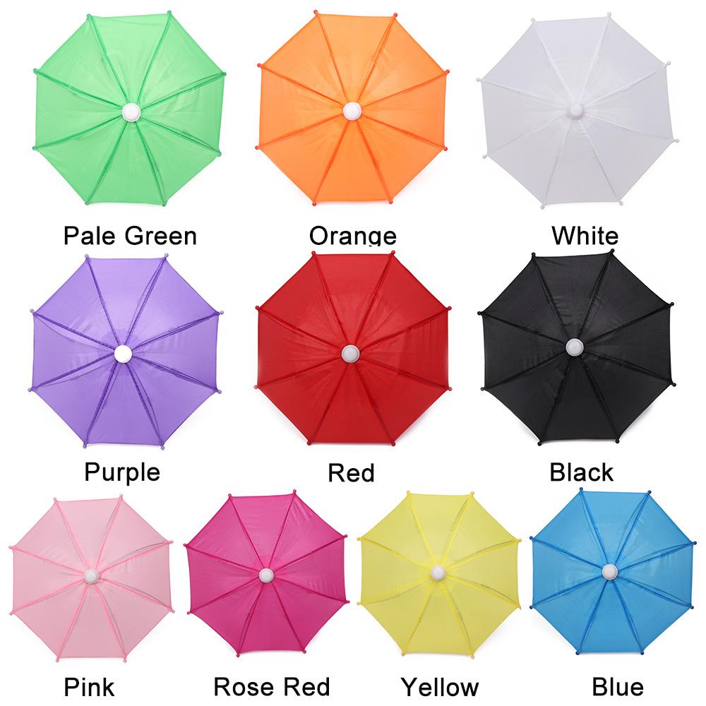 1PCS Baby Doll Rain Gear Toy Umbrella Mini Umbrella Doll Accessories Children Multicolor Toy Clothing Decoration