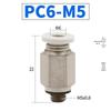 Yadake PC4-M5/PC6-01/PC8-02/PC10-03 Pneumatic Quick Connectors