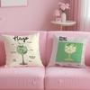 Beverage Theme Hugo Spritz Cocktail Cushion Cover Soft  EasyWash Pillow Case  Versatile for Couch Bed Travel and Office