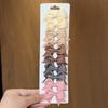 10Pcs/set Solid BB Hair Clips For Cute Girls Ribbon Bowknots Boutique Barrettes Hairpins Headwear Kids Hair Accessories Gifts