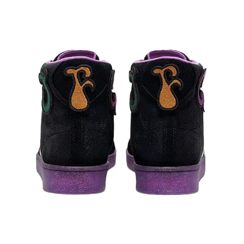 Joe FreshGoods x Converse Cons Pro Leather Rutschfest Langlebig High-Top Skateschuhe Unisex Schwarz Lila