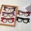 KAMMPT Retro Cat Eye Eyeglasses Female Stylish Large Multi-color Optical Frame Trendy Luxury Brand Designer Decor Glasses