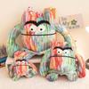 Colorful Monster Plush Toy For Children Emoticon Expression Design 15cm 25cm 35cm