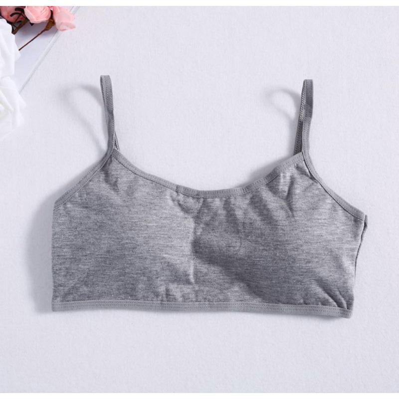 Young Girls Soft Cotton Training Bra Tube Top Puberty Breathable Underwear