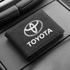 1Pcs Car Emblem Driver License Cover ID Credit Card Holder For Toyota C-hr Prado Rav4 Yaris Hilux Prius Avensis Corolla Camry