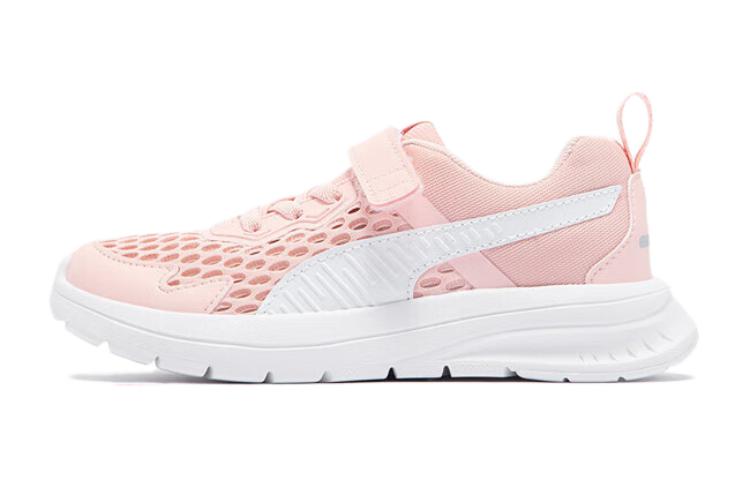 PUMA Evolve Run Амортизирующие Низкие Детские Повседневные Кроссовки Розовый Белый Детские 389689-02 28