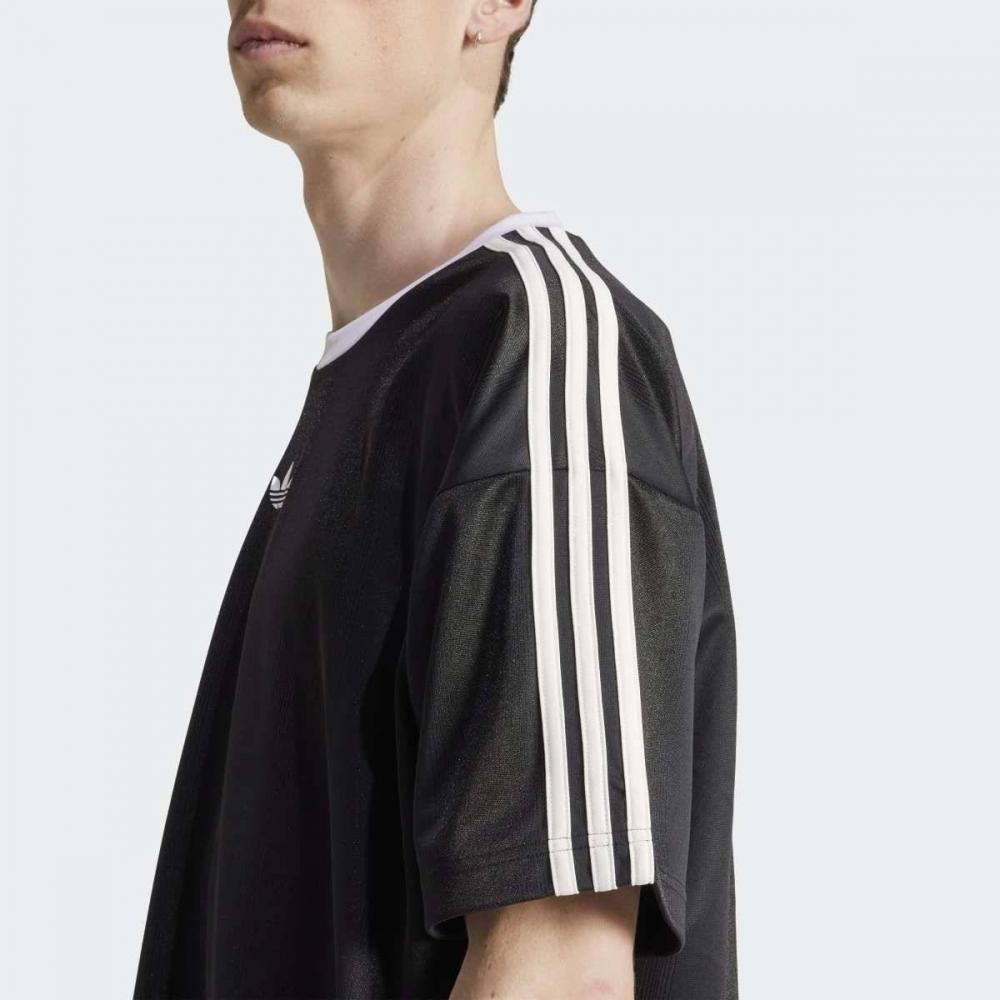 Adidas Adicolor Jacquard Loose Fit Jersey Inspired By Past Football Kit Jw5876