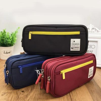 Large Capacity Pencil Case Double-Layer Multifunctional Student Pencil Case Korean Version Pencil Case for Primary and Secondary