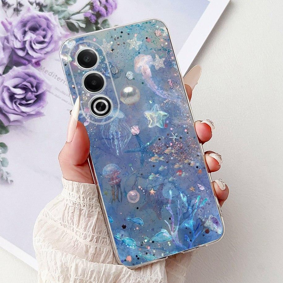 For OPPO K12x A80 Case 2024 New Fashion Love Heart Soft Silicone Back Cover For OPPO A3 Pro 5G CPH2639 A 80 K 12x CPH2667 Bumper