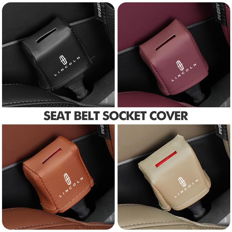 Car Seat Belt Buckle Protection Anti-Scratch Cover Cushion For Lincoln Navigator Continental Corsair MKC Nautilus Voyager 6tsde