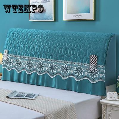 European Style Quilted Bedside Cover Embroidery Bed Head Cover Bed Back Dust Protector Stretch All-inclusive Headboard Cover