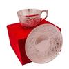 Silver Plated Brass Cup and Saucer Set for Christmas Gift