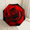 1PC Rose Petals Umbrella-8-Rib Reinforced, Automatic Open, Lightweight & Durable, Cute Fashion Accessory for Outdoor-A1305
