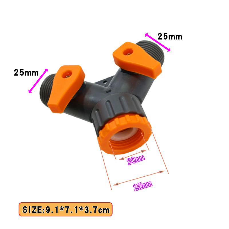 Verdickter ABS-Vierwege-Wasserrohr-Schnellverbinder mit Schalterventil-Verteiler