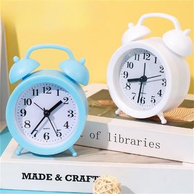 Colorful Children's Alarm Clock Cartoon Alarm Clock Creative Small Alarm Clock Student Fresh Cute Silent Bedside Battery Clock