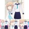 Stylische und entzückende Anime Cosplay Schuluniform aus Polyester-Spandex-Mischung, Mehrere Größenoptionen
