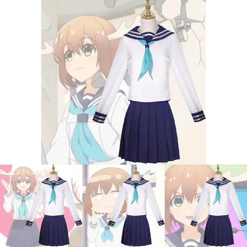 Stylische und entzückende Anime Cosplay Schuluniform aus Polyester-Spandex-Mischung, Mehrere Größenoptionen