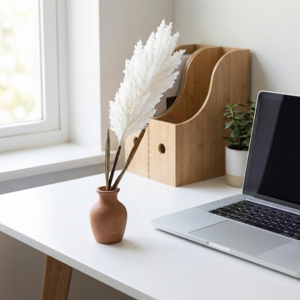 Simulation Tree Branch Artificial Dried Reed Fake Plant Flowers  Desktop Decoration
