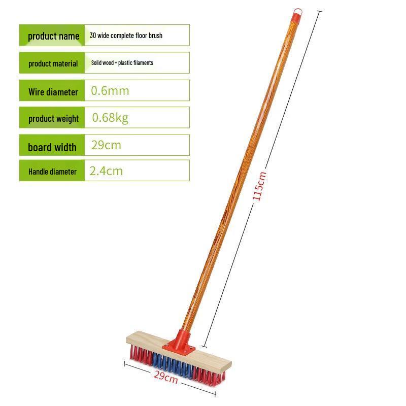 SEE KEAN Long Handle Hard Bristle Floor Brush