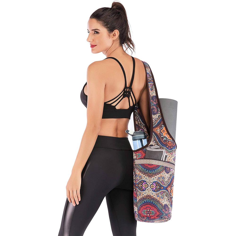 

Сумка для коврика для йоги Сумки для йоги с большим карманом и карманом на молнии, подходят для большинства размеров ковриков Yoga Bag