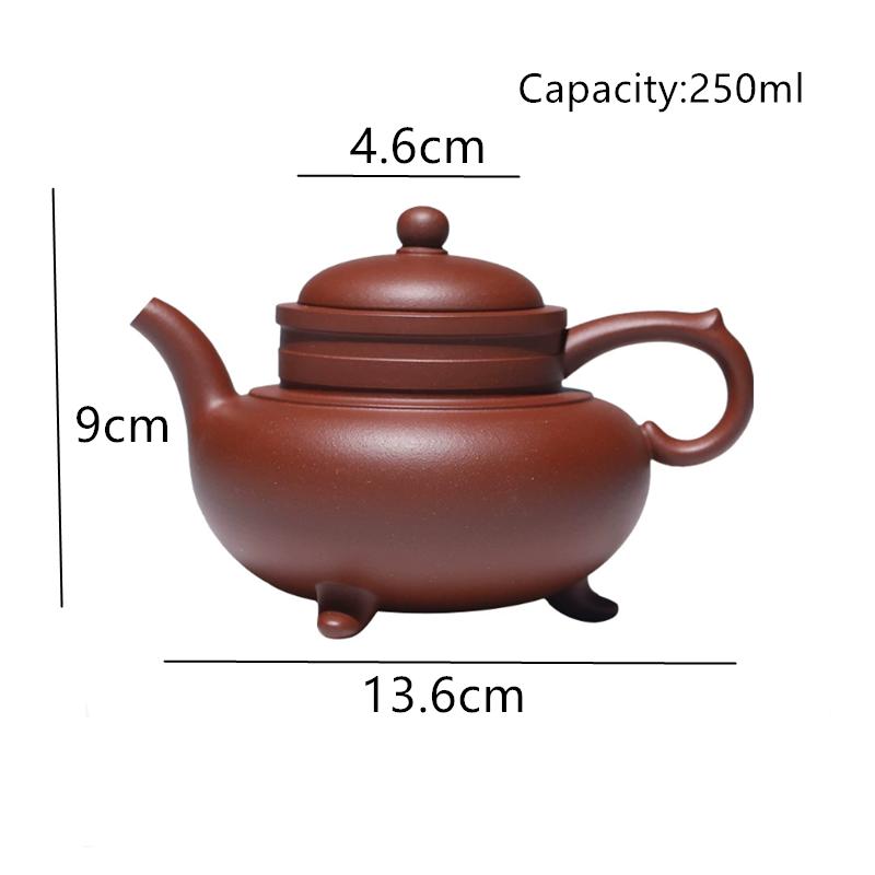 Chinese Creative Yixing Purple Clay Teapot Household Handmade Tea Pot Beauty Tea Infuser Kettle Zisha Tea Set Collection 130ml