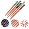 Chopstick 5 fish dishwasher Japanese vegetable comes with a chopstick sushi sashimi for for housewarming new house set, pieces, wooden, 22.5cm,