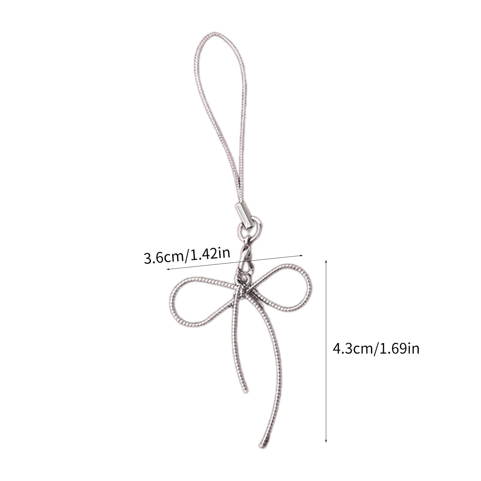 Модная цепочка для мобильного телефона с бантом — фото 5