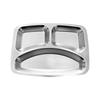 Stainless Steel 3-Compartment Deep Meal Tray