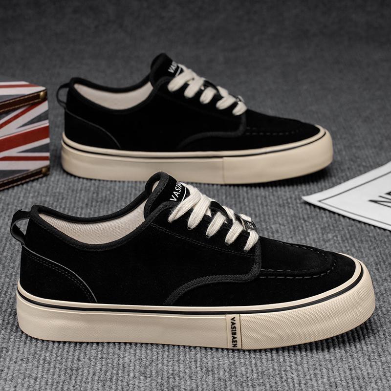 Men 's Casual Four Seasons Fashion Canvas Skateboarding Students Comfortable Sneakers Boys Trending Soft Sole Breathable Shoes