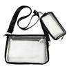 PVC Transparent Shoulder Bag 2 IN 1 Adjustable Shoulder Straps Casual Clear Crossbody Bag Fashion Couple Bag for Boys & Girls