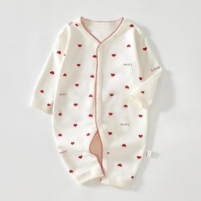 Baby Girls Rompers Love Print Bodysuit Long Sleeve Newborn Outfit for Boys Girls Outdoor Clothes Spring Autumn Summer