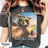 Feral And Salty Raccoon Comfort Colors Shirt, Funny Raccoon Sunglasses Cocktail Tee, Summer Beach Meme Shirt, Trendy Unisex Shirt