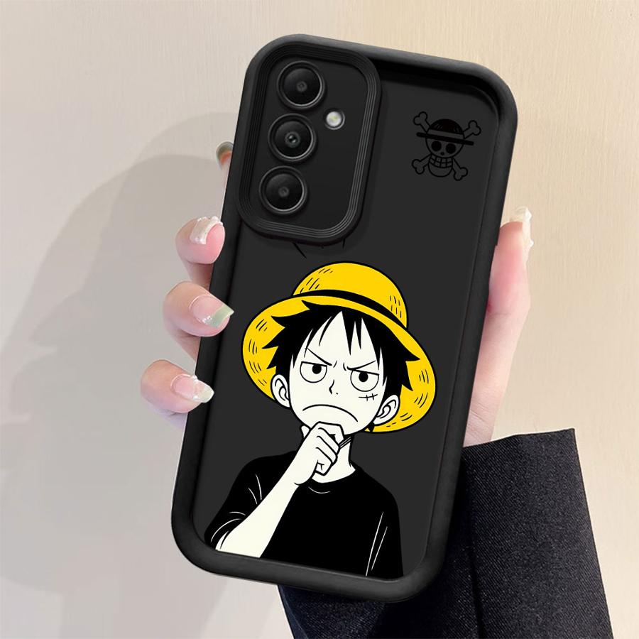 Case for Samsung Galaxy A55 A25 A06 A54 A52 A72 A71 A15 A35 A73 A53 A51 Soft Cover Cute One Piece Luffy