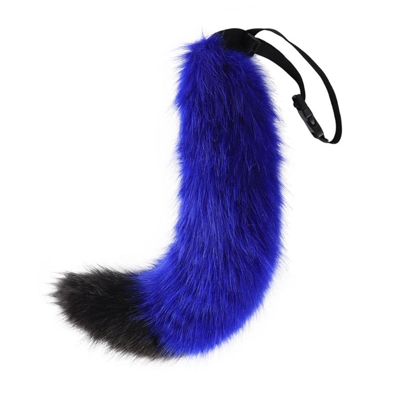 Adjustable Fox Tail Cat Prop Fur Furry Cosplay Carnival Party Christmas Anime Accessories Halloween Costume Wolf Tail